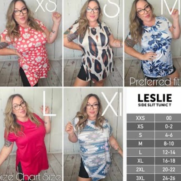 LuLaRoe Leslie top - Large - Picture 9 of 12